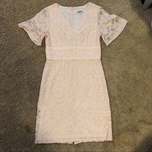 Adrianna Papell Lace Pink Dress size 8